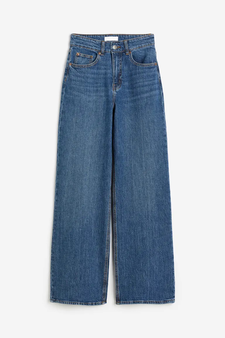 Wide High Jeans - Denim blue - Ladies | H&M US | H&M (US + CA)
