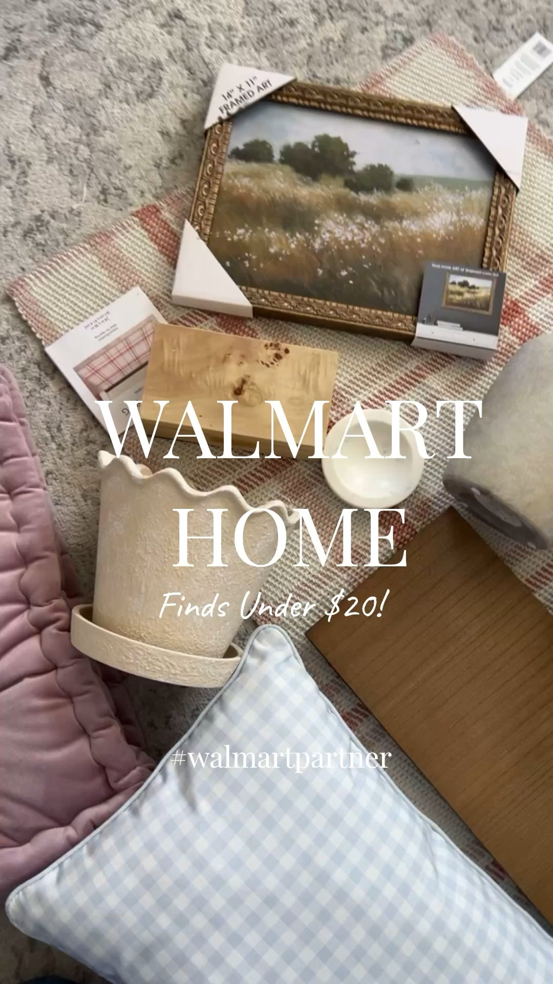 #walmartpartner New Walmart spring home finds under $20! Can’t get over how good these are! Vintage look art $10, plaid doormat $15, velvet floor cushion $14, urn style vases $20, scalloped planter $17, and my fav- the ceramic woven bowl, it’s big heavy and gorgeous! $19.86! Linked these and more! #walmart @walmart

#WalmartHome #SpringDecor #AffordableHome #LTKHome #HomeFinds #BudgetDecor

#LTKHome