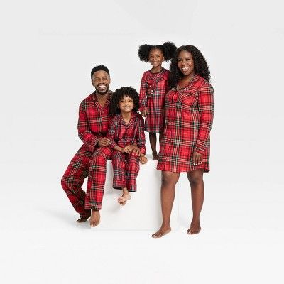 Holiday Red Tartan Plaid Flannel Matching Family Pajamas Collection - Wondershop™ | Target