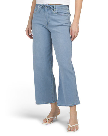 High Rise Wide Leg Ankle Jeans With Tie Belt | Wide Leg | Marshalls | Marshalls