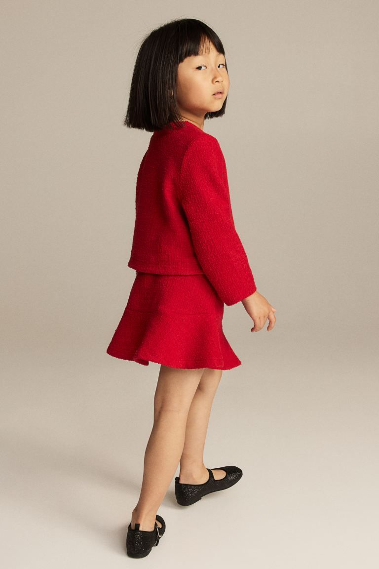 Bouclé Skirt - Red - Kids | H&M US | H&M (US + CA)