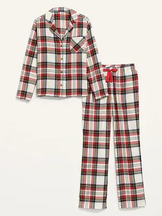 Printed Flannel Pajama Set for Women | Old Navy (US)