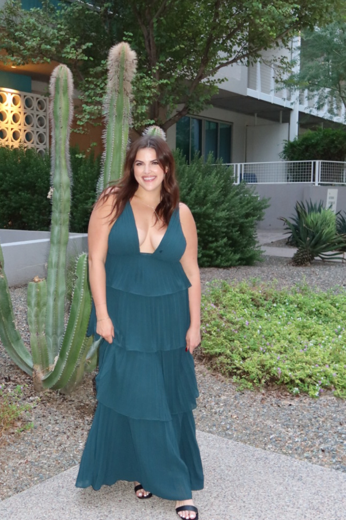 Obsessed with this dress - got it in an xl and it fit my chest perfectly 