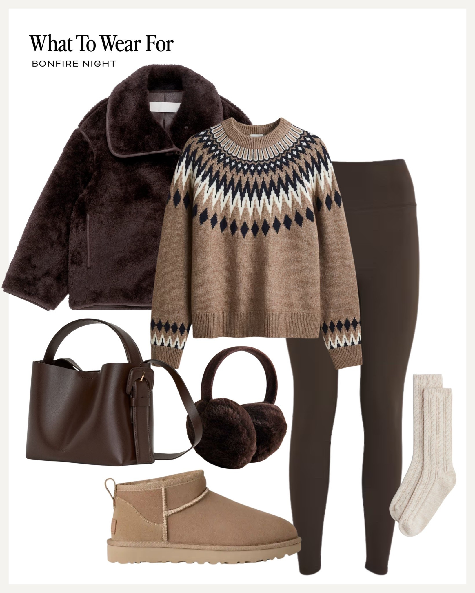 Bonfire night 🎆

Fair isle knit / faux fur coat / teddy jacket / brown tonal / neutral outfit / ultra mini uggs / ear muffs / Christmas market

#LTKautumn #LTKwinter #LTKuk
