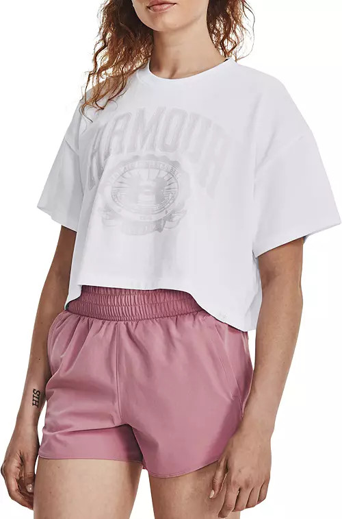Under Armour Women's Boxy Graphic Short Sleeve Crop Top | Dick's Sporting Goods