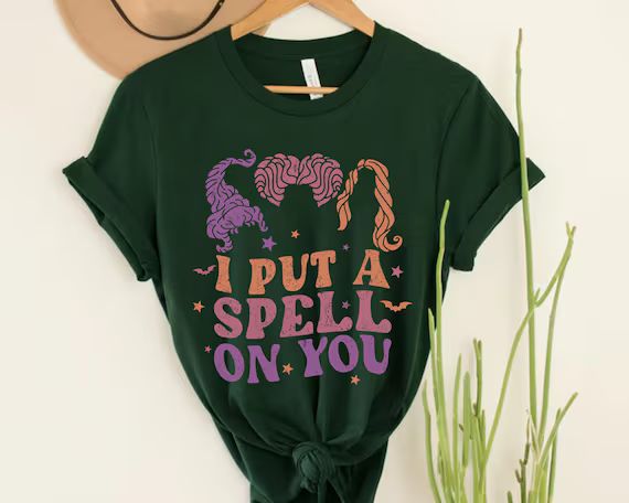 I Put a Spell On You T-shirt, Hocus Pocus 2 Tee, Sanderson Sisters, Disney Halloween Shirt, Salem... | Etsy (US)