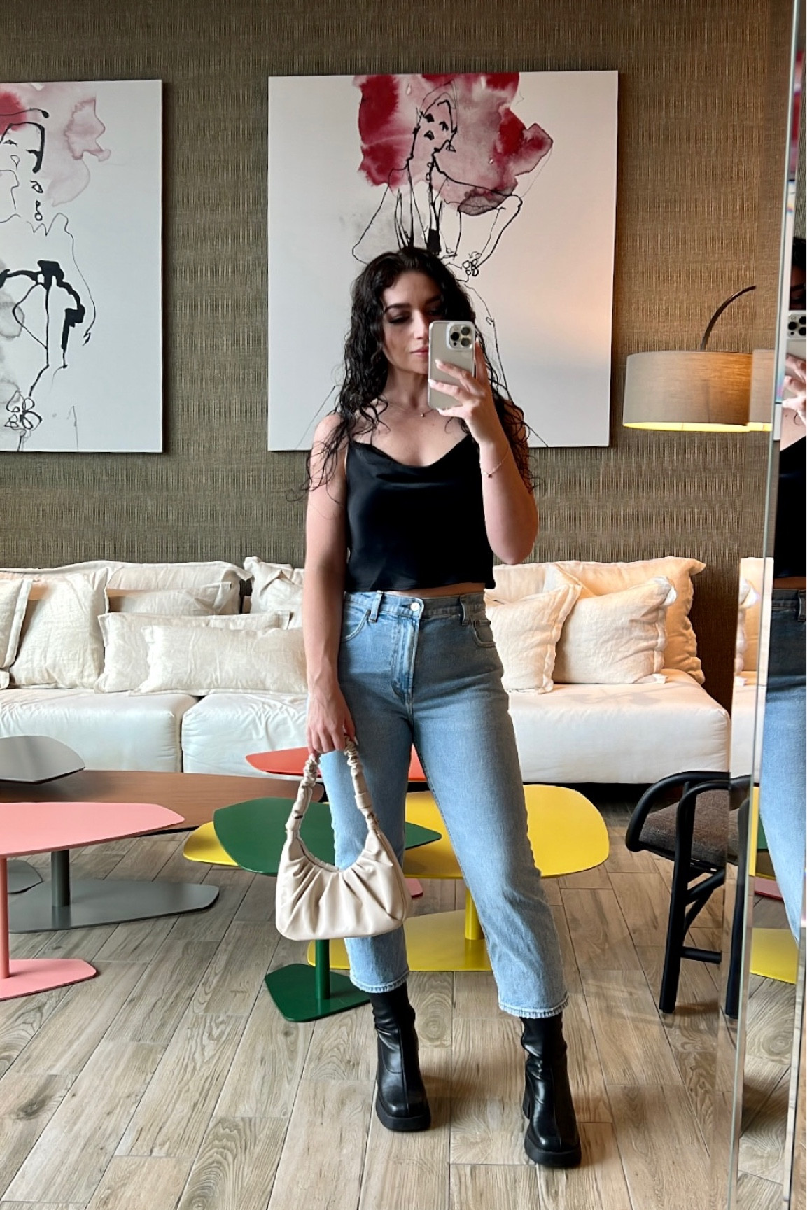 Simple going out top and jeans outfit 🖤 

Abercrombie jeans & black Steve Madden boots
Beige bag was an amazon find!

#LTKstyletip #LTKFind #LTKfit