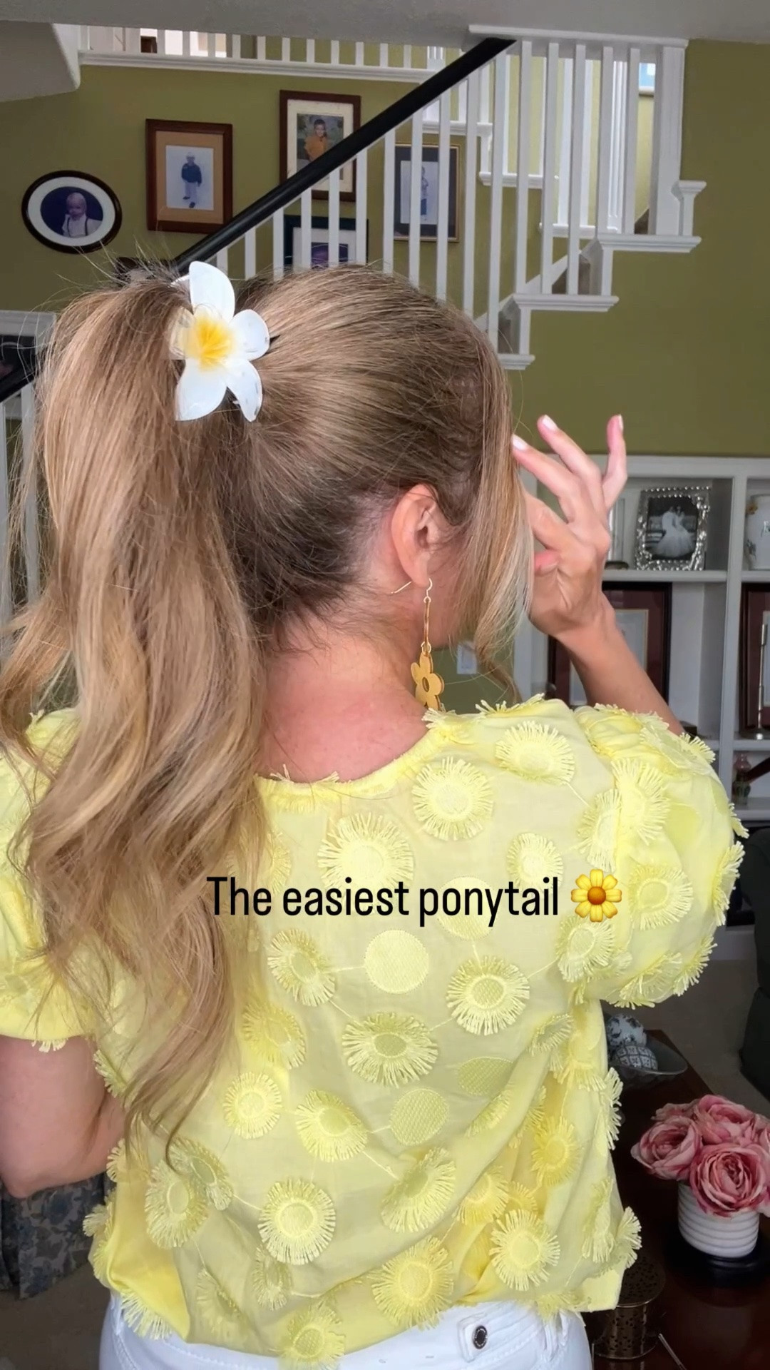 Need bounce? 

Start with a high ponytail, pull the top piece up, and a flower claw clip and lay hair down over the clip. 

🫶🏻 Save and share (thank you) 

My link for hair clips ⬇️


Xo,
Jill 💋



Long hair, pull up, flower clips, simple hair, quick hair ideas, add volume, casual hair days, hairstyles, hair 101, ponytail, claw clip,

#LTKmorningroutine #LTKOver40 #LTKBeauty