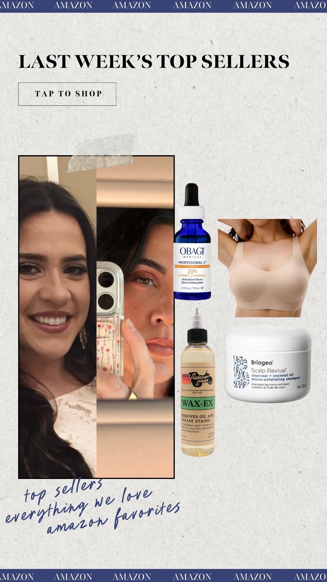 Last week's top Amazon sellers during the spring sale! Vitamin C serum, lehoba bra, oil stain remover, and scalp scrub! 

#LTKselfcare #LTKBeauty #LTKSeasonal