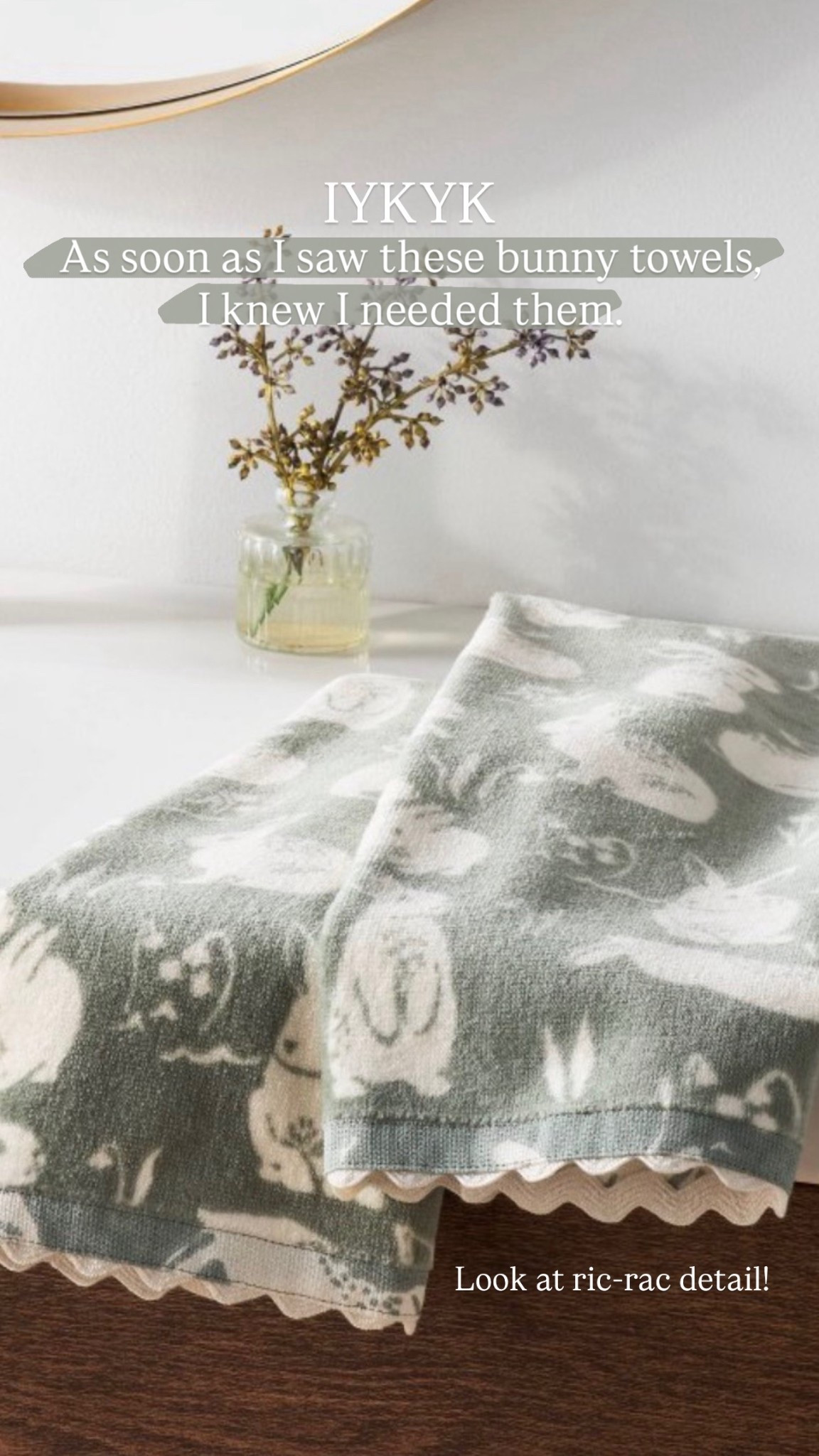 The sweetest bunny hand towels.

#LTKFindsUnder50 #LTKSeasonal #LTKHome