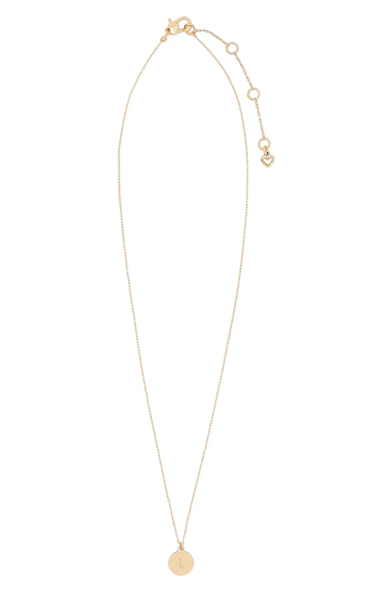 Women's Kate Spade New York Mini Initial Pendant Necklace | Nordstrom