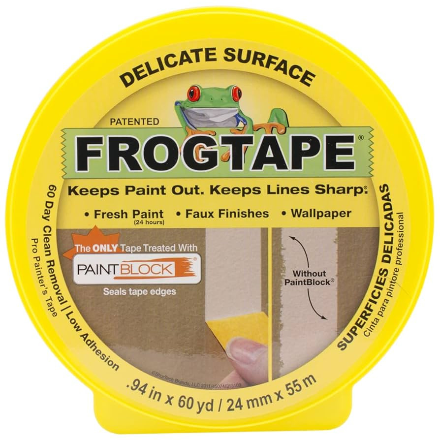 FrogTape (2-Pack) Delicate Surface Frog Tape .94 inch x 60 Yard 280220 | Amazon (US)