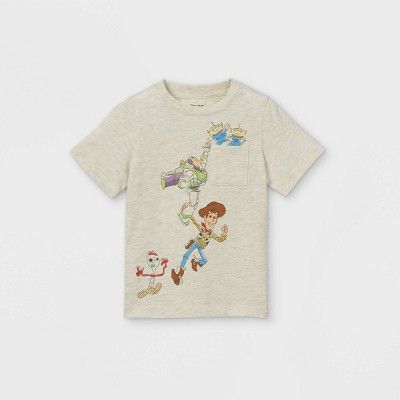 Toddler Boys' Toy Story Short Sleeve Pocket T-Shirt - Yellow | Target