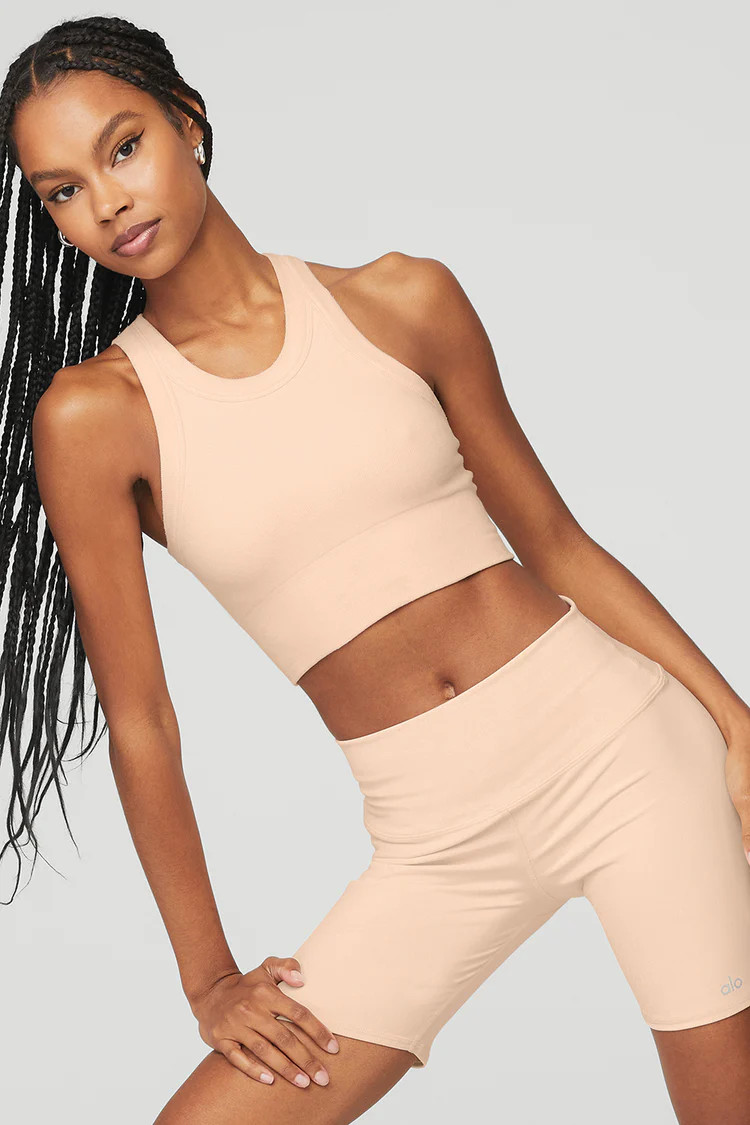 Seamless Delight High Neck Bra | Alo Yoga (US)