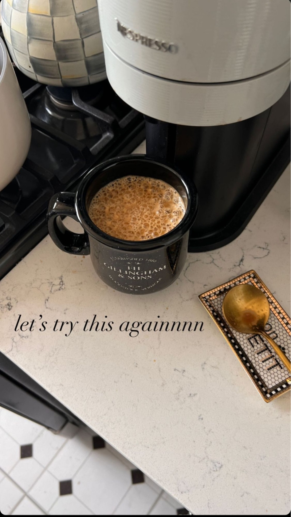 Morning routine, kitchen inspo, gold dinnerware, gold cutlery, vintage coffee cup, French spoon rest, vintage spoon rest 

#LTKSeasonal #LTKhome