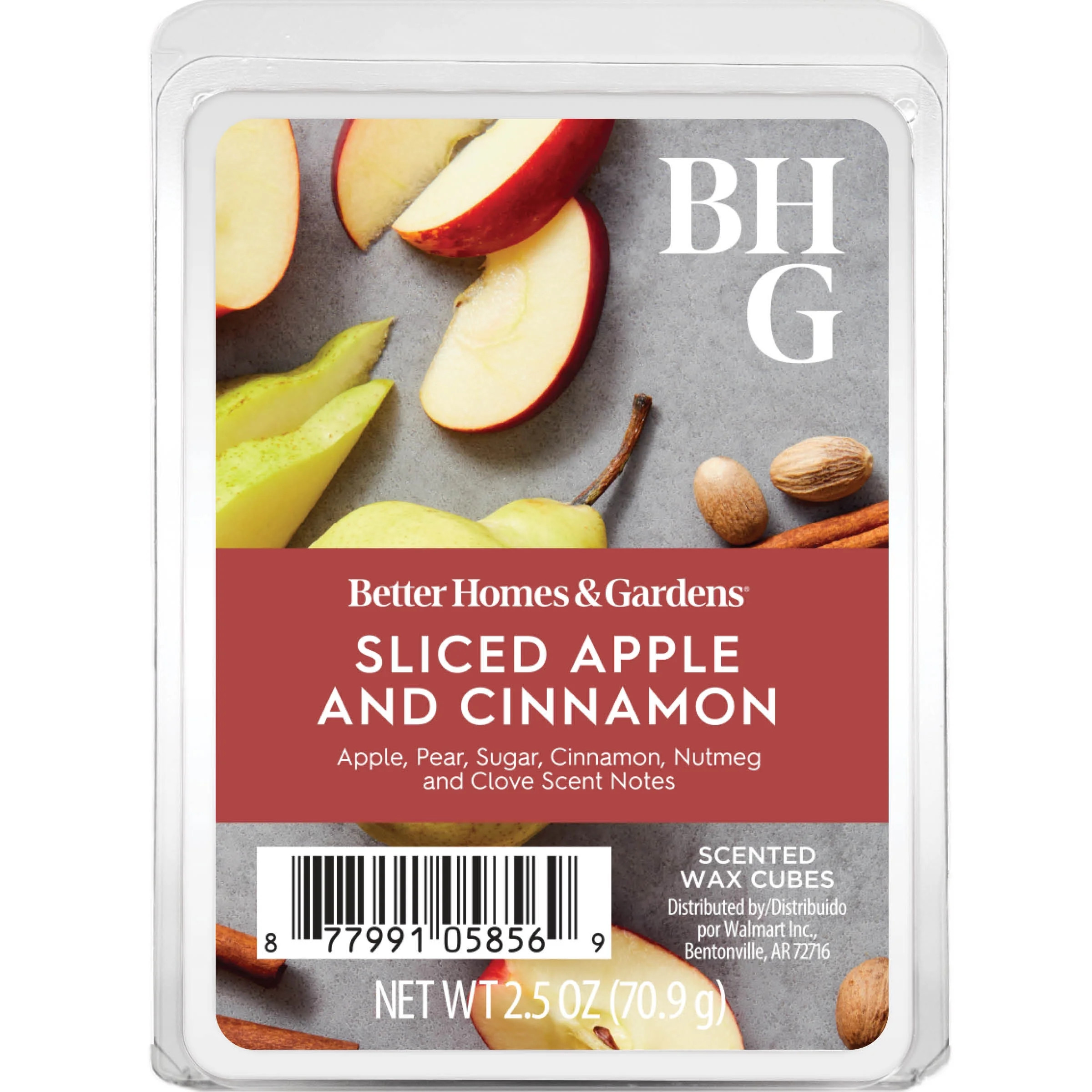 Sliced Apple Cinnamon Scented Wax Melts, Better Homes & Gardens, 2.5 oz (1-Pack) | Walmart (US)