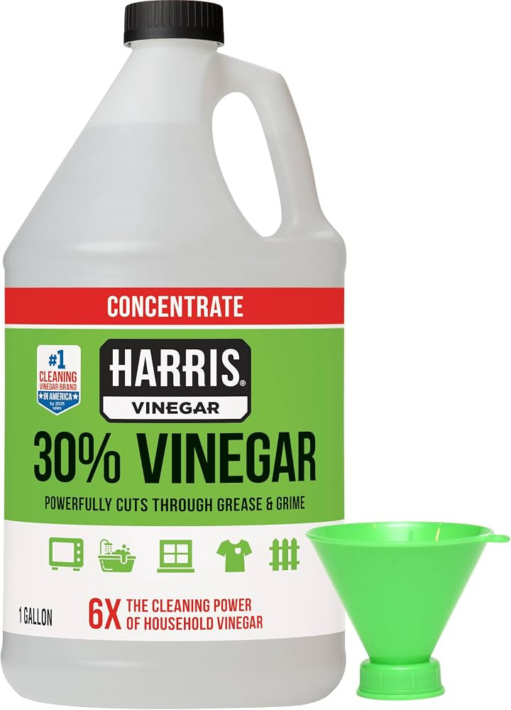 HARRIS 30% Extra Strength Concentrated Vinegar for Home Cleaning and Outdoor Use, 1 Gallon, With ... | Amazon (US)