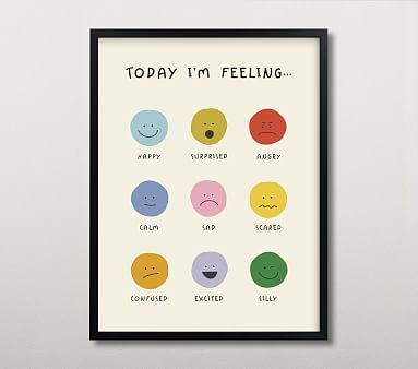 Minted® Feelings Wall Art by Ellen Schlegelmilch | Pottery Barn Kids