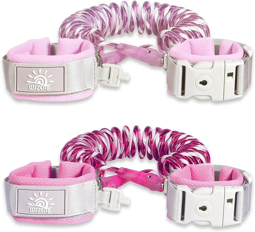 Anti Lost Wrist Link 2 Pack, WSZCML Toddler Safety Leash with Key Lock, Reflective Child Walking ... | Amazon (US)