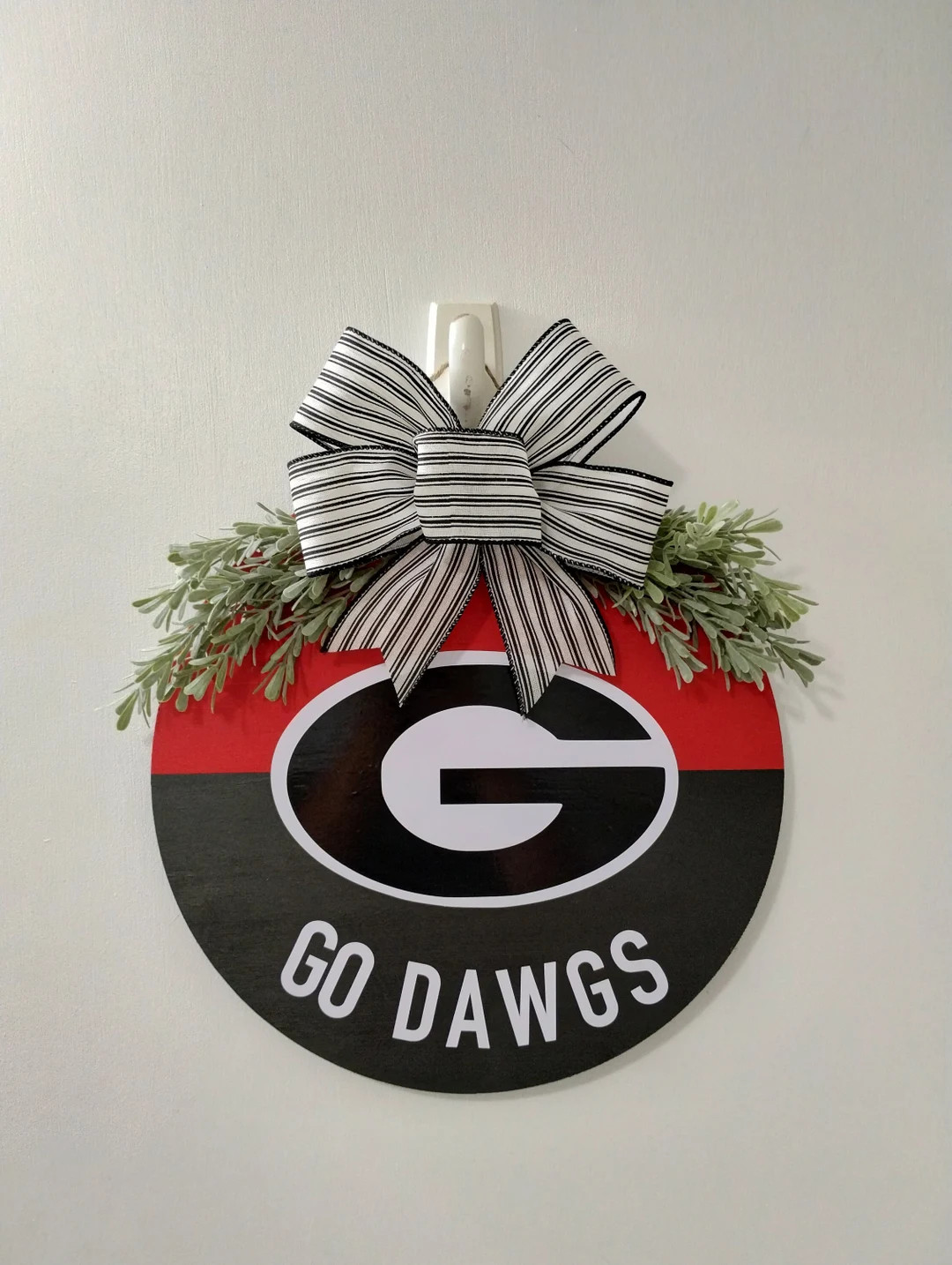 Georgia G Door Hanger, Go Dawgs, UGA Wreath, Football Front Door Decor, Georgia Door Sign, Footba... | Etsy (US)