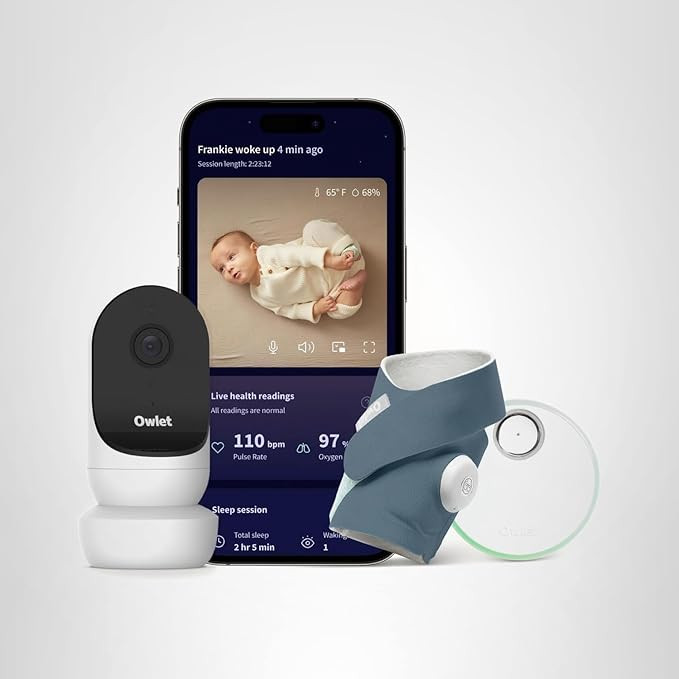 Owlet® Dream Duo Smart Baby Monitor: FDA-Cleared Dream Sock® Plus Owlet Cam 2- Tracks & Notifie... | Amazon (US)