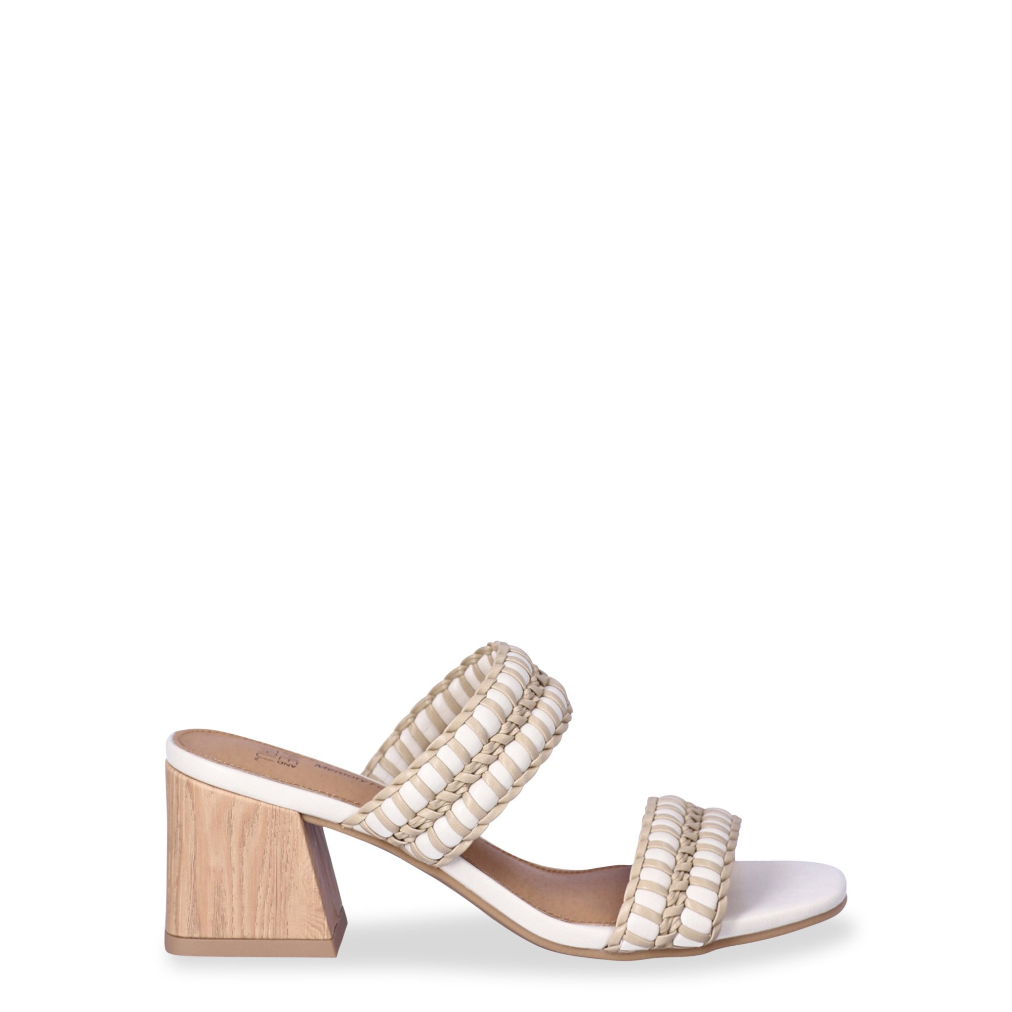 Time and Tru Women's Woven Double Band Sandals | Walmart (US)