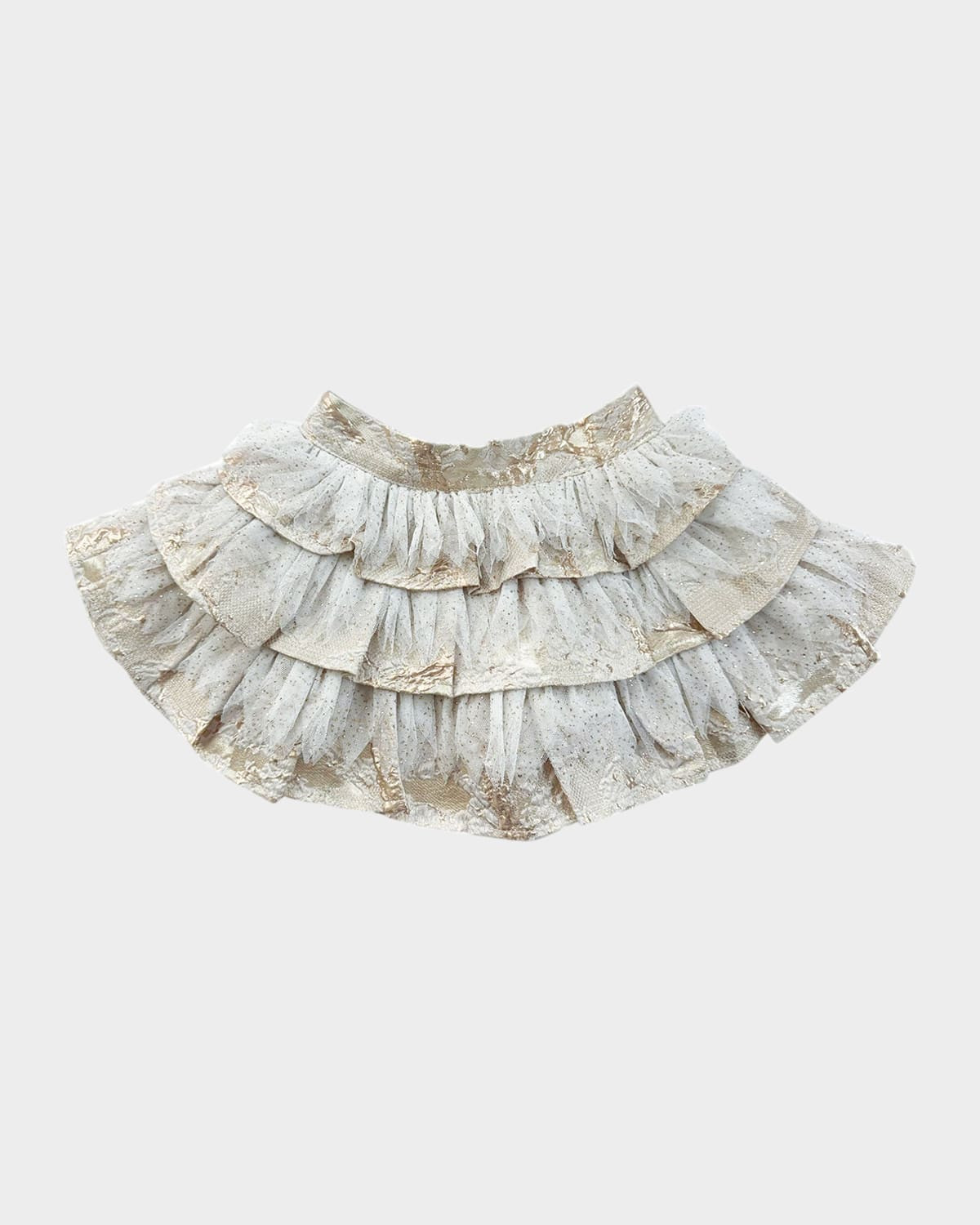 Girl's Charlie Ruffle-Print Skirt, Size 12M-12 | Neiman Marcus