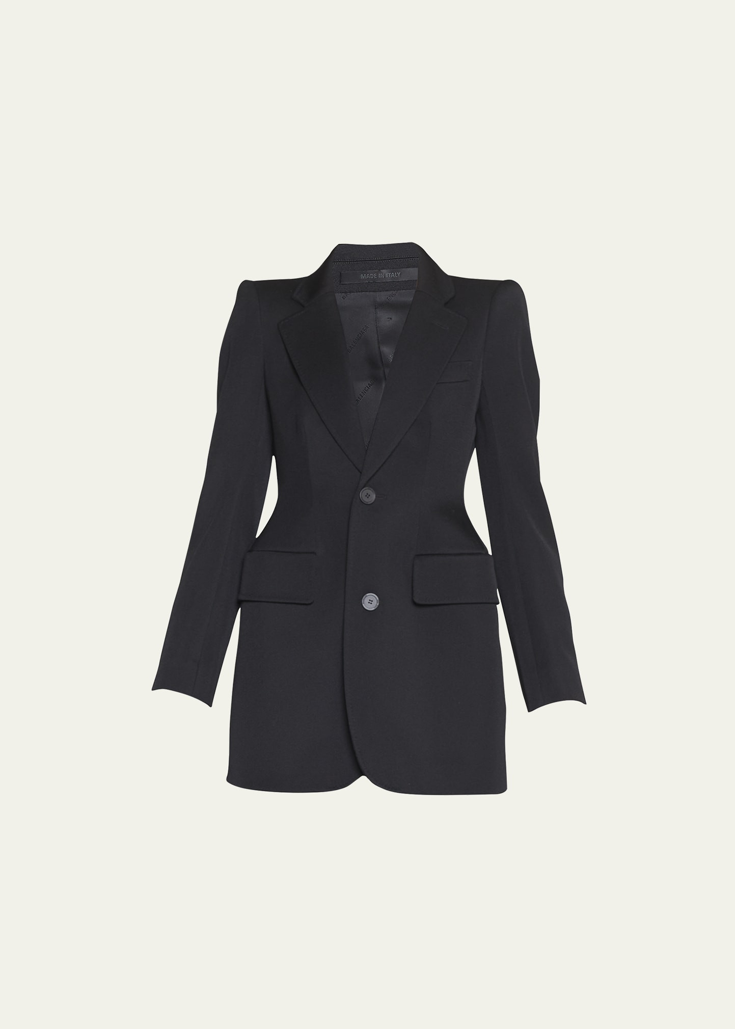 Balenciaga Hourglass Wool Blazer Jacket | Bergdorf Goodman