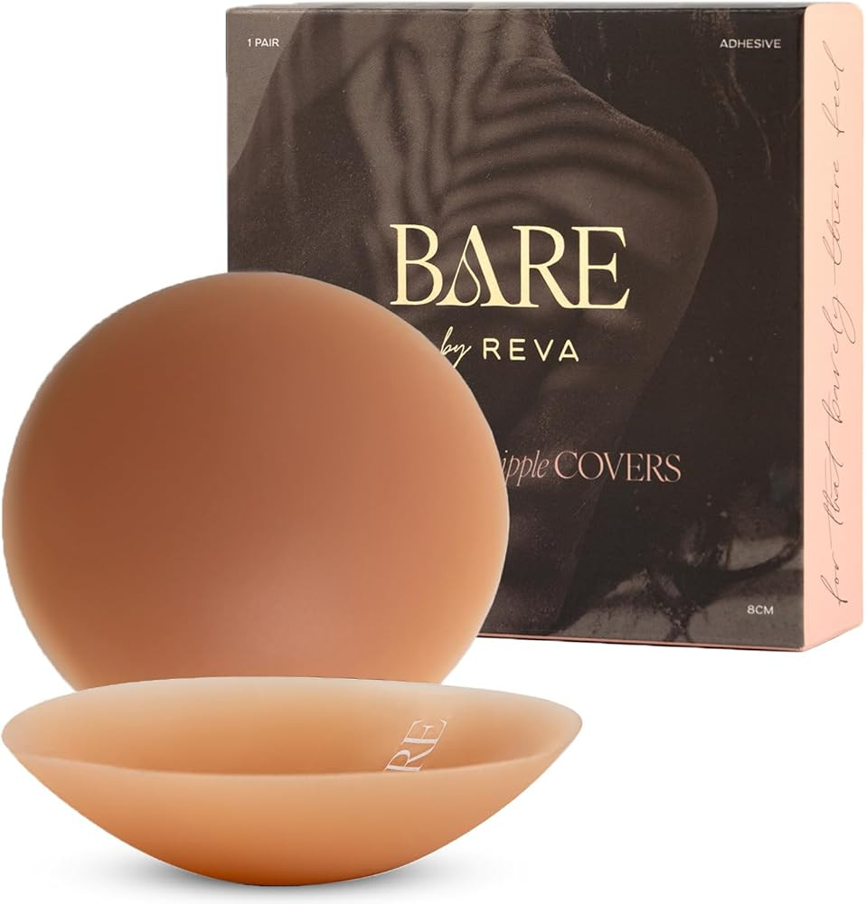 Premium Nipple Covers - Adhesive Silicone Nipple Pasties with Travel Box - Soft Matte Reusable St... | Amazon (US)