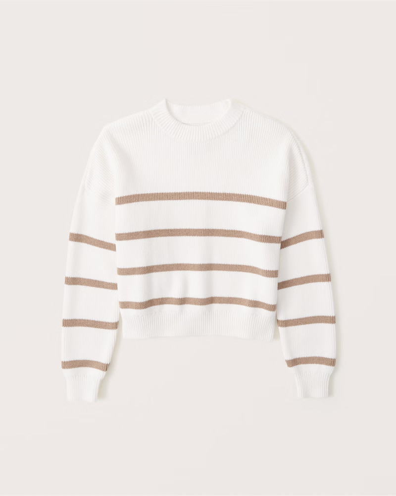 Striped Crewneck Sweater | Abercrombie & Fitch (US)