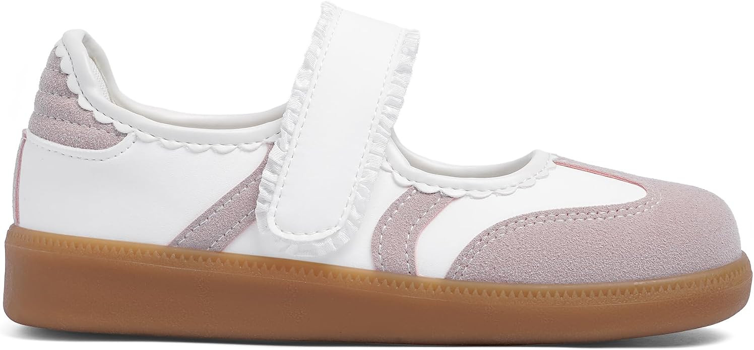 Girls&Boys Mary Jane Sneakers Kids Comfortable Lightweight Casual Tennis Shoes Hook and Loop Slip... | Amazon (US)
