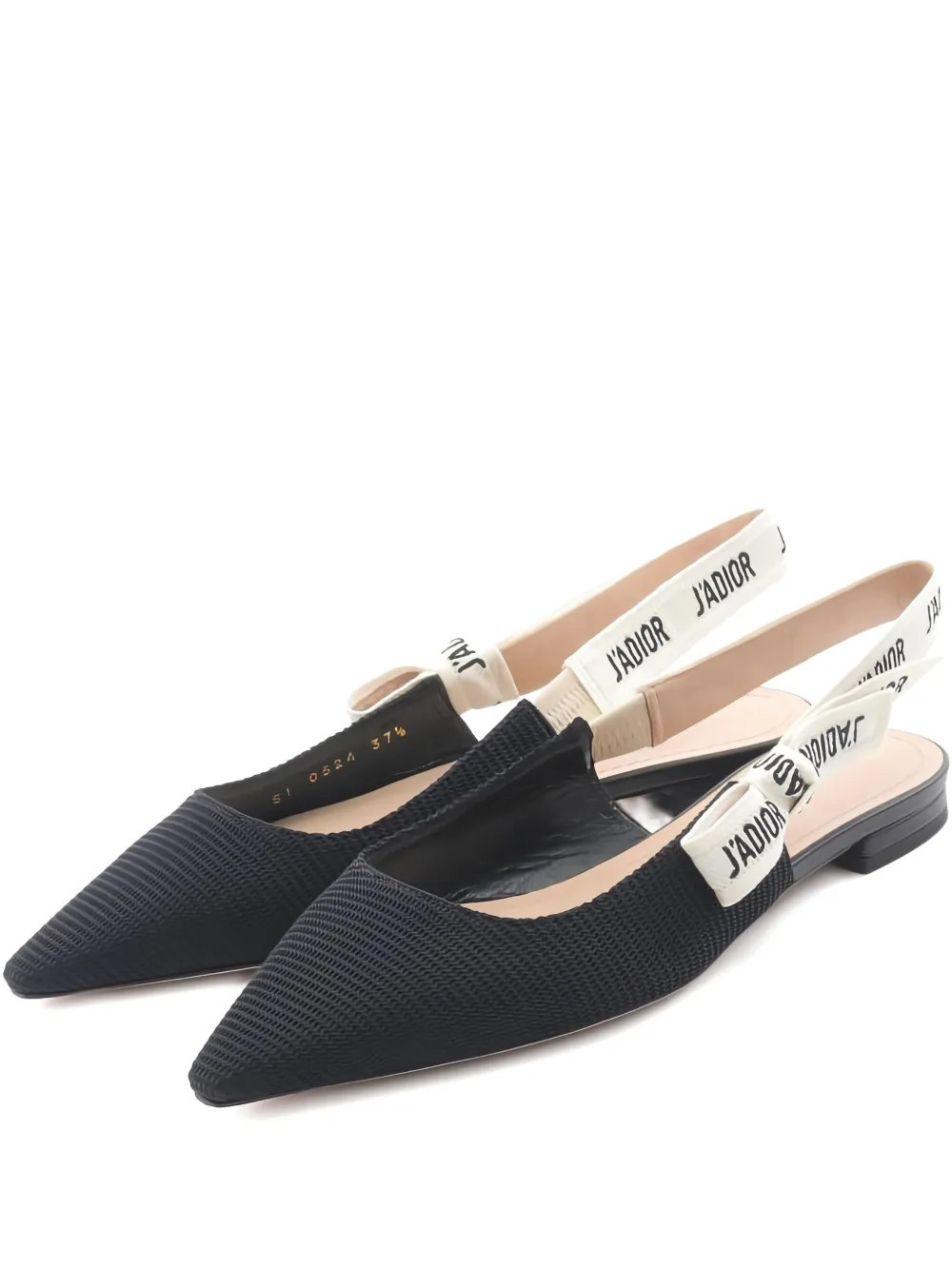 Christian Dior Pre-Owned 2020s J'ADIOR slingback flat pumps - Black | Farfetch Global
