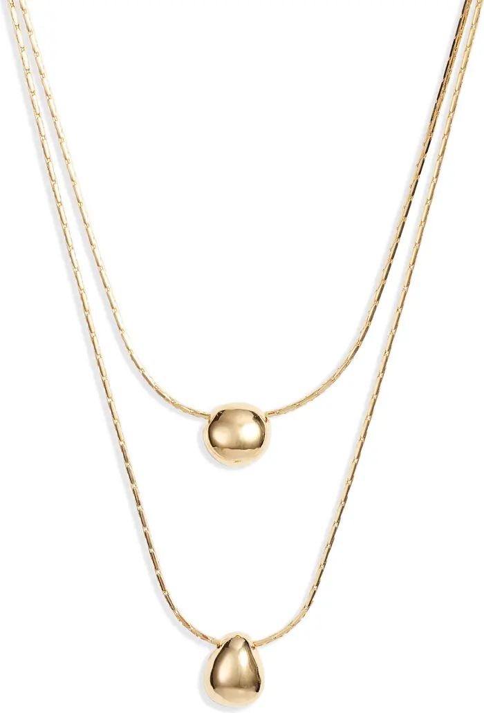 Demi Fine Double Droplet Layered Necklace | Nordstrom