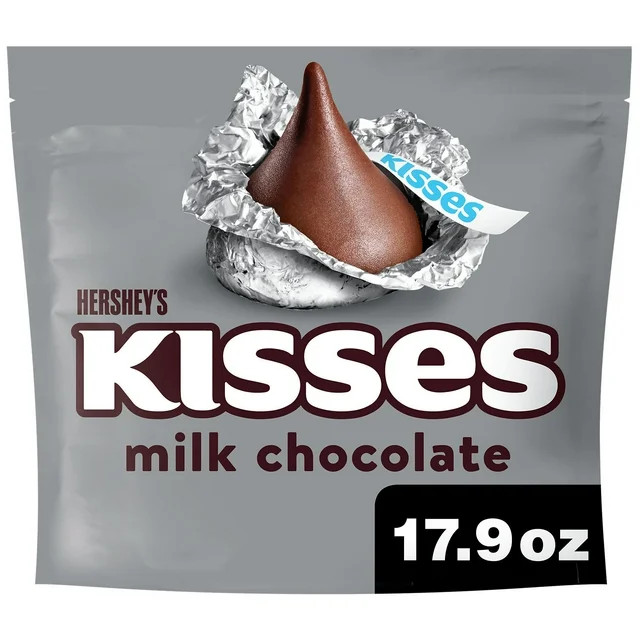 Hershey's Kisses Milk Chocolate Candy, Family Pack 17.9 oz | Walmart (US)