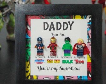 DIY Father's Day Gift Dad You Are My Superhero Gift for | Etsy | Etsy (US)