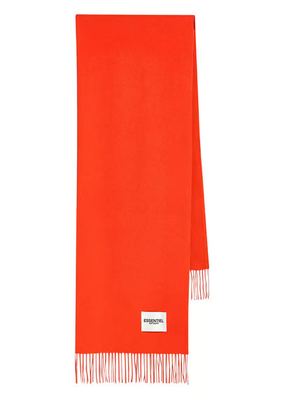 ECHARPE OVERSIZE EN LAINE ROUGE ESSENTIEL ANTWERP - FEMME | Place des Tendances | Place des tendances (FR)