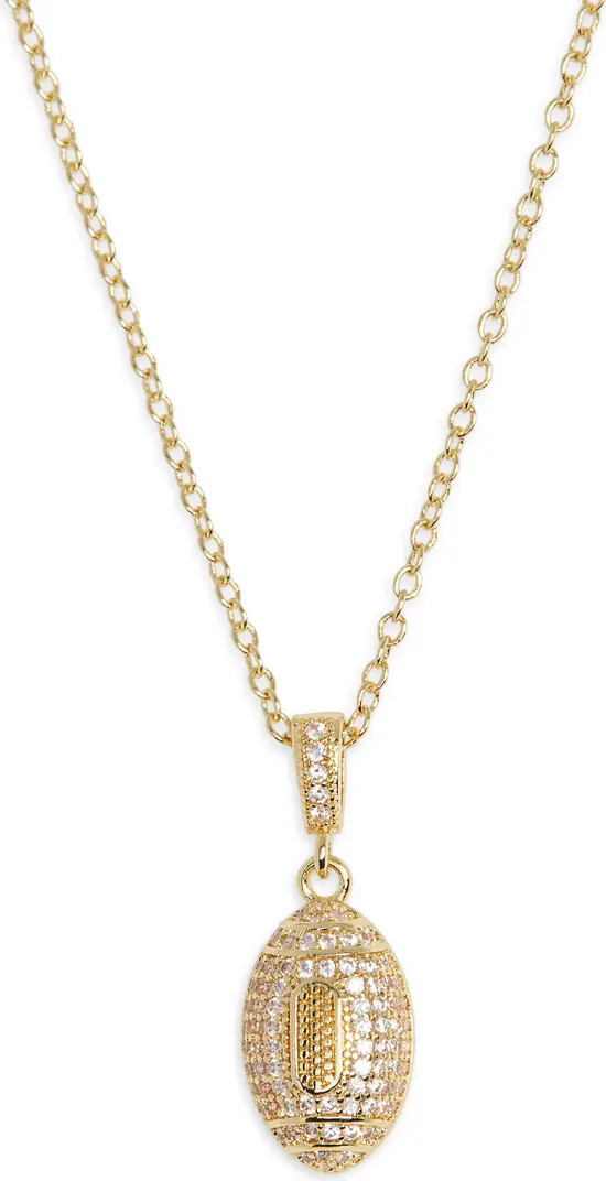 Leith Pavé CZ Football Pendant Necklace | Nordstromrack | Nordstrom Rack