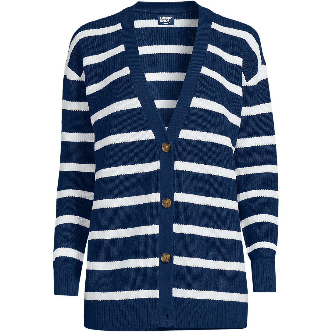 Women's Drifter Shaker Boyfriend Cardigan Sweater | Lands' End (US)