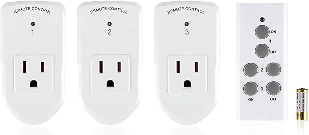 BN-LINK Wireless Remote Control Outlet Electrical Switch for Lights, Fans, Christmas Lights, Smal... | Amazon (US)