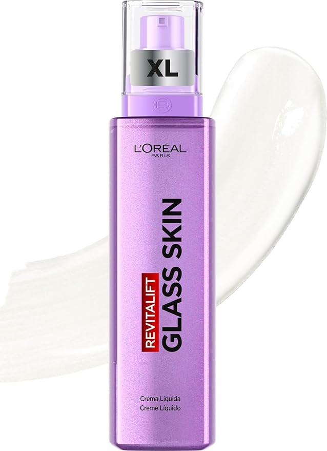 L'Oreal Paris Revitalift Filler Glass Skin Liquid Cream - Larger Size - Hybrid Milky Serum + Mois... | Amazon (UK)