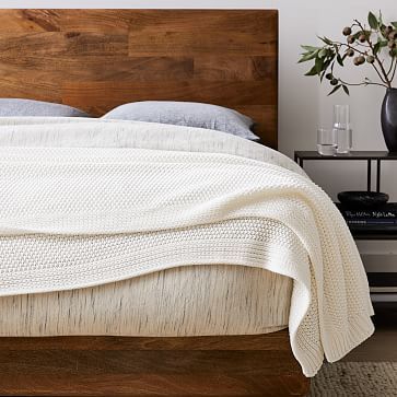 Cotton Knit Bed Blanket | West Elm (US)