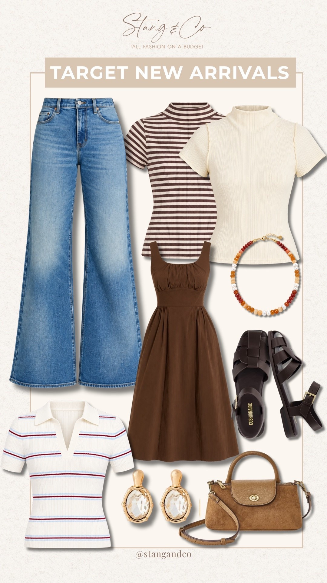 Target’s new arrivals are making the summer to fall switch a lot more fun. I’m loving the chocolate brown, striped knits, wide leg denim, and accessories that can all be mixed into what you already own.

Target new arrivals, Target fall fashion, Tall girl fashion, Tall friendly clothing, Wide leg jeans, Fall tops, Chocolate brown dress, Fall accessories, Summer to fall outfits, Target fashion finds, Affordable fall fashion, StangandCo

#LTKootd #LTKTall #LTKSeasonal
