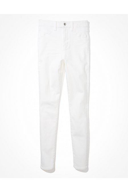AE Next Level Super High-Waisted Jegging Women's Cool White 14 Regular | American Eagle Outfitters (US & CA)