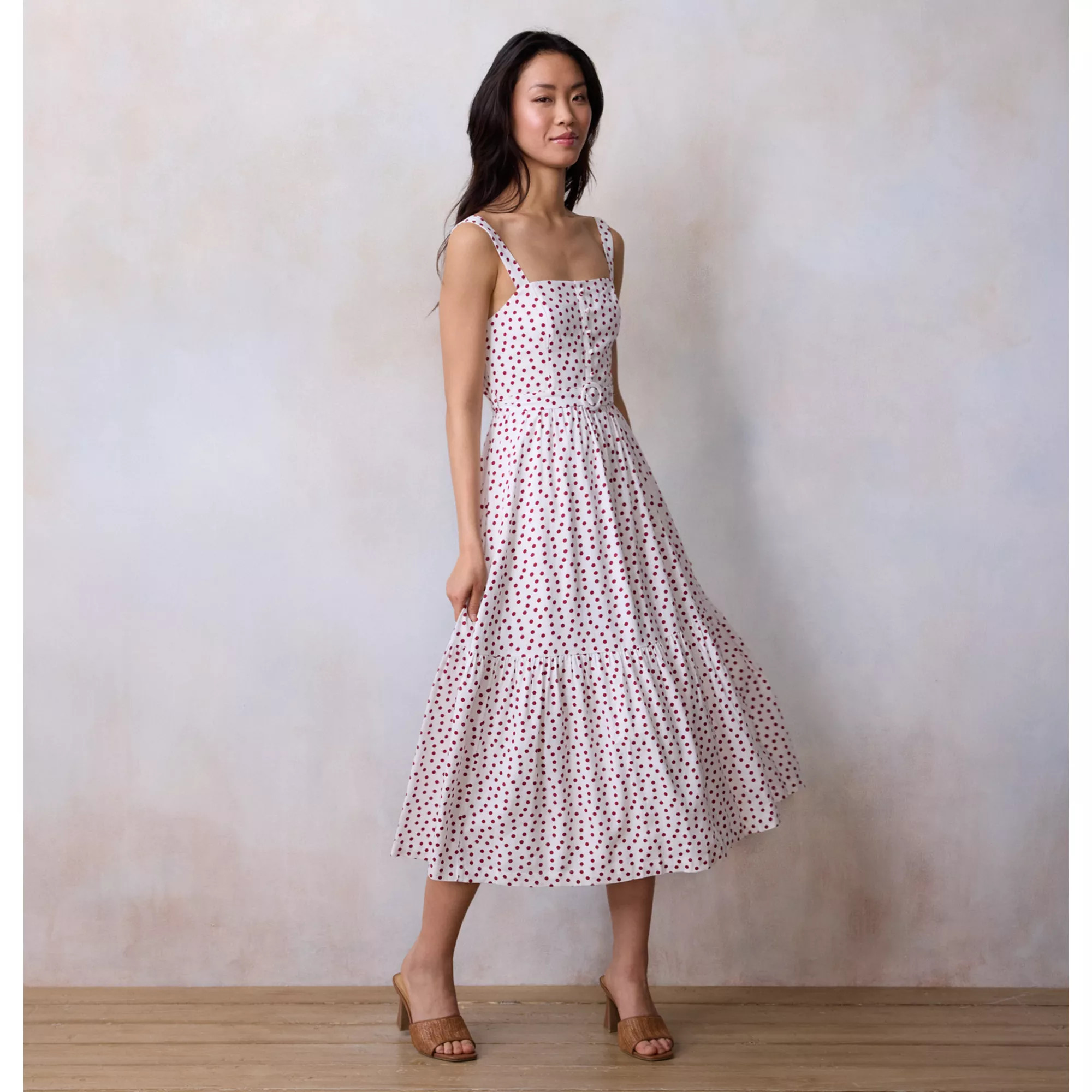 Women's LC Lauren Conrad Tiered Midi Picnic Dress | Kohl's