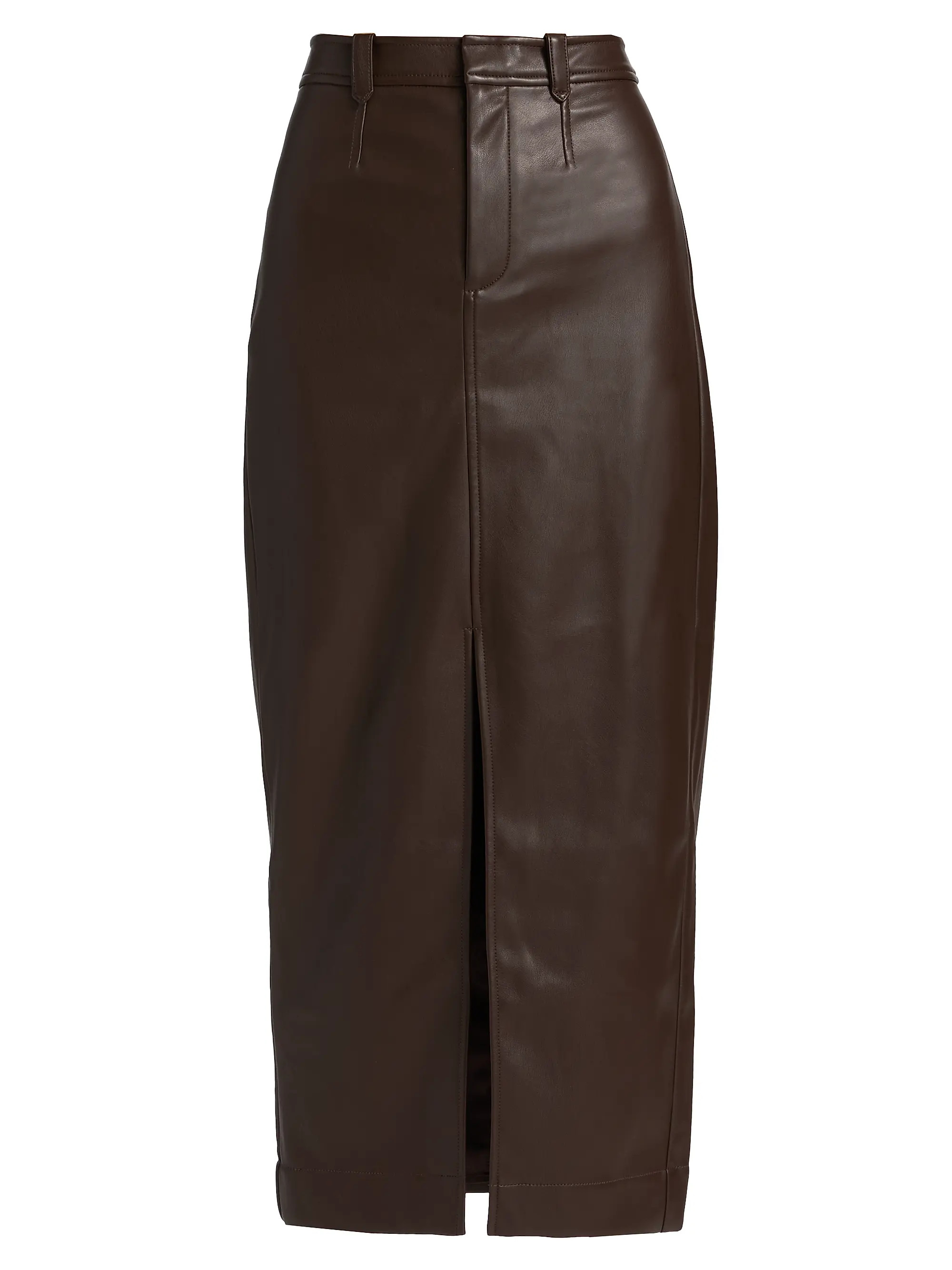 Meg Vegan Leather Midi-Skirt | Saks Fifth Avenue