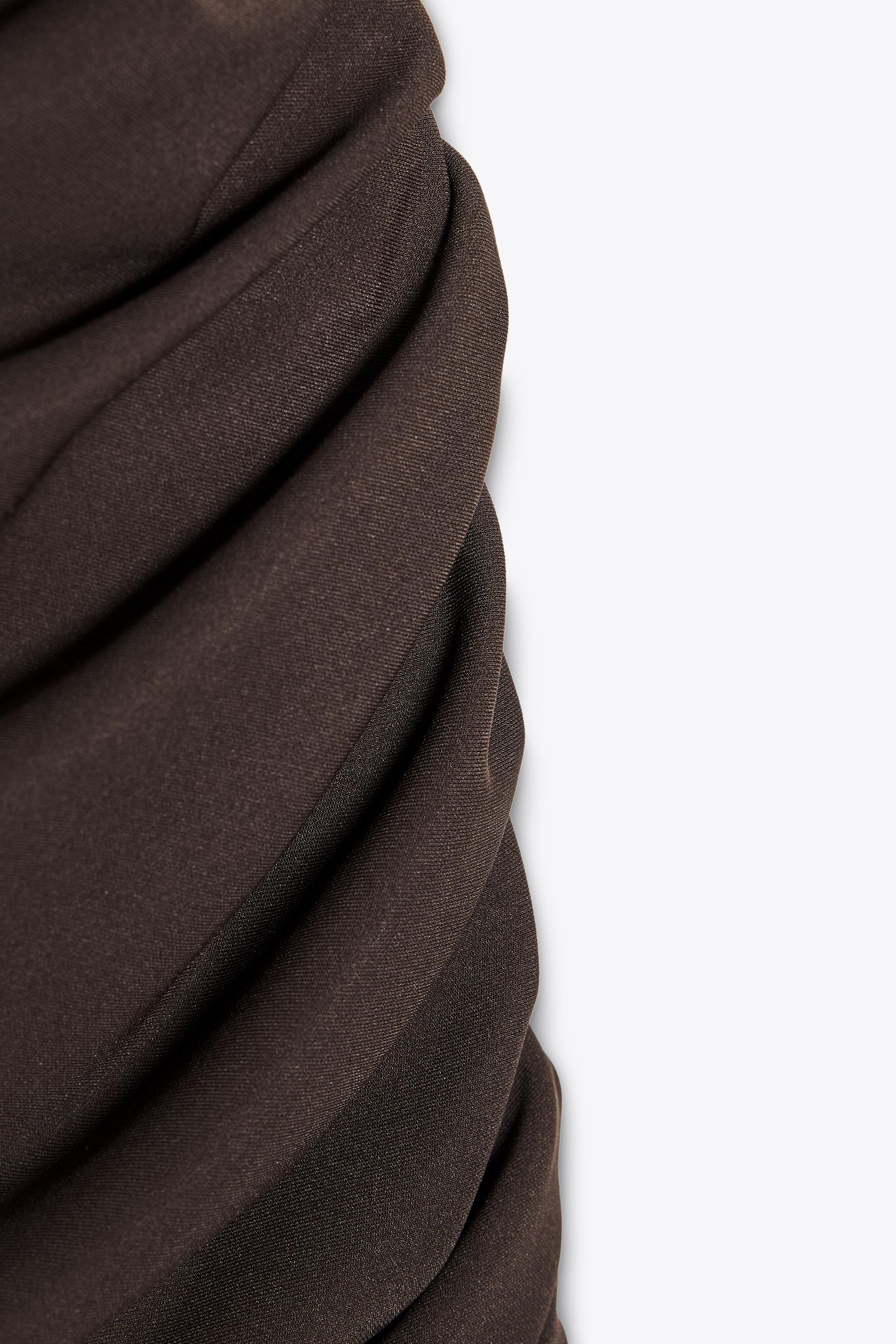 SHORT VELVET DRESS WITH SHOULDER PADS | Zara US