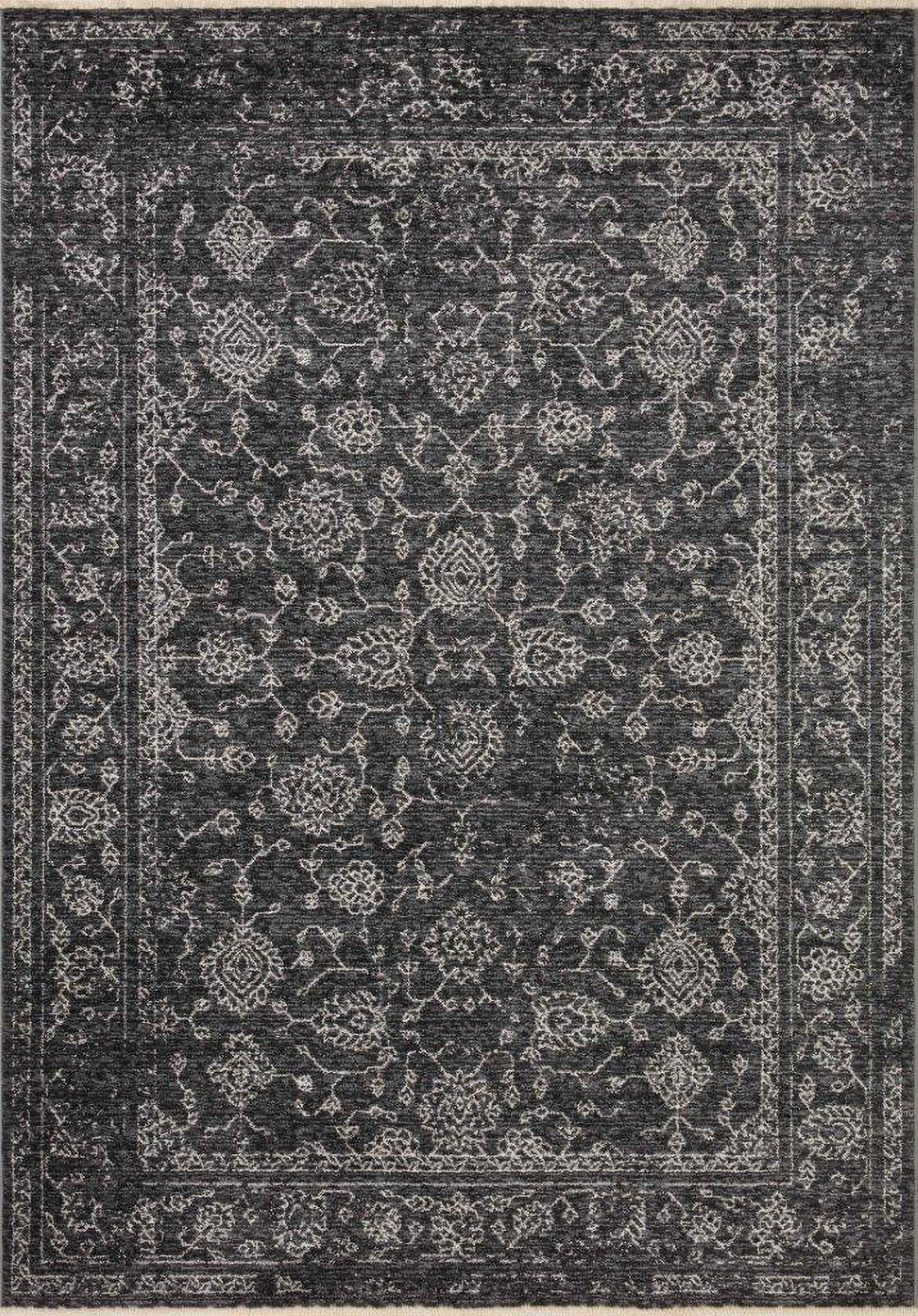 Loloi II Vance Charcoal and Dove 18" x 18" Sample Rug VANCVAN-09CCDV160S | 1stopbedrooms