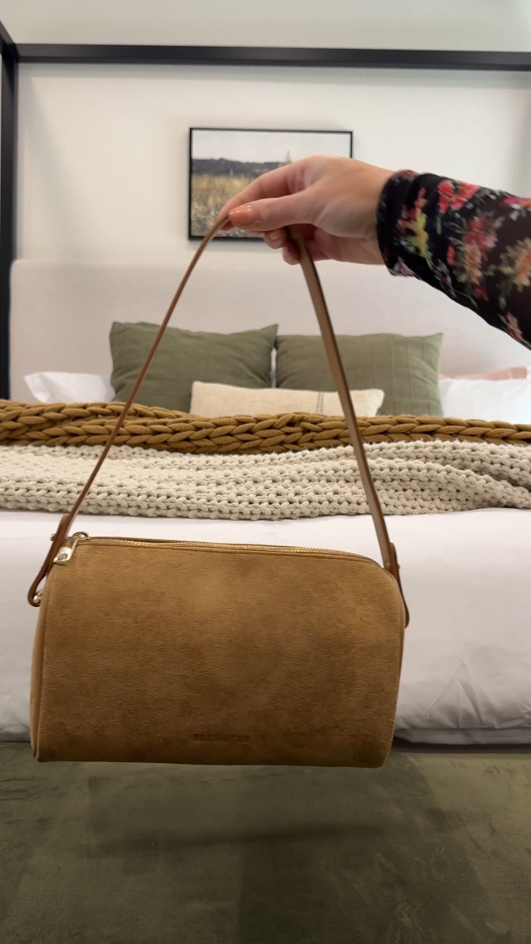 Beige suede handbag under $30! Casual early spring outfit, quiet luxury vibes on an Amazon budget, faux leather jacket on sale, AFRM sheer floral print top, barrel leg jeans, pearl sandals, suede shoulder bag under $30, Amazon suede handbag, floral print barrel leg jeans, bomber jacket, Amazon skort, Walmart ballet sneakers, easy outfits, casual outfits, brunch outfits, easy outfit 


#LTKfindsunder50 #LTKitbag #LTKVideo