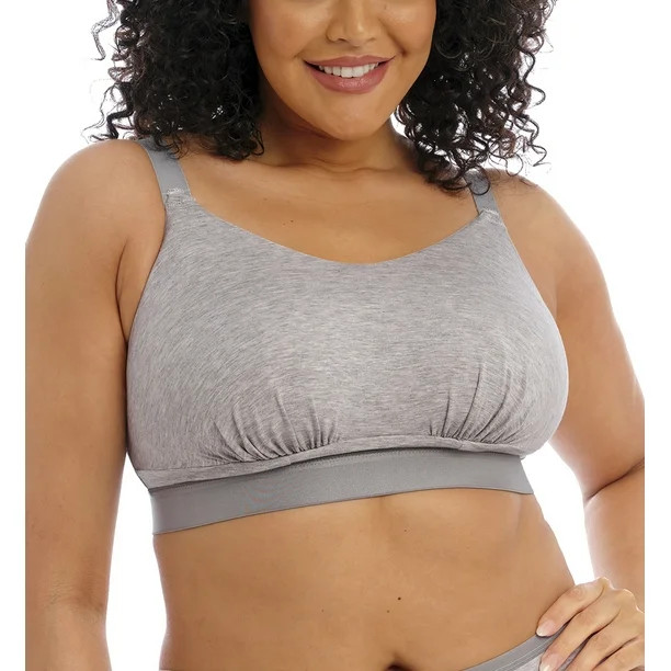 Elomi Downtime Non Wire Bralette (301417),38F,Grey Marl | Walmart (US)