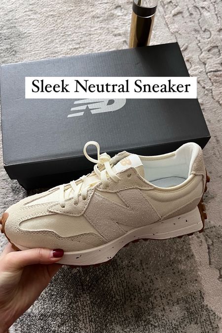 New Balance 327: the perfect neutral sneaker that goes with casual and smart casual outfits. Super comfy for long walks and errand runs! This pair is suede / canvas and runs true to size for me. 

#LTKshoecrush #LTKfindsunder100 #LTKfitness